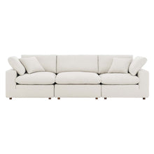 Load image into Gallery viewer, Commix Down Filled Overstuffed Boucle Fabric 3-Seater Sofa by Modway
