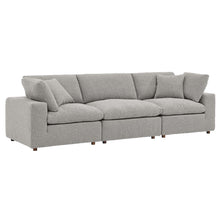 Load image into Gallery viewer, Commix Down Filled Overstuffed Boucle Fabric 3-Seater Sofa by Modway
