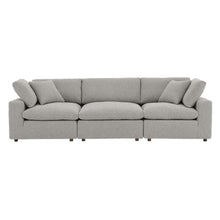 Load image into Gallery viewer, Commix Down Filled Overstuffed Boucle Fabric 3-Seater Sofa by Modway
