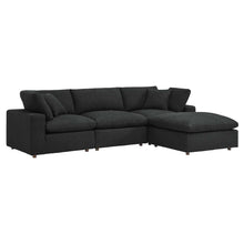 Load image into Gallery viewer, Commix 4-Piece Down Filled Overstuffed Boucle Fabric Sectional Sofa by Modway
