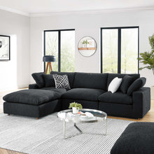 Load image into Gallery viewer, Commix 4-Piece Down Filled Overstuffed Boucle Fabric Sectional Sofa by Modway
