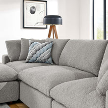 Load image into Gallery viewer, Commix 4-Piece Down Filled Overstuffed Boucle Fabric Sectional Sofa by Modway
