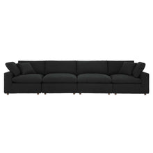 Load image into Gallery viewer, Commix Down Filled Overstuffed Boucle Fabric 4-Seater Sofa by Modway
