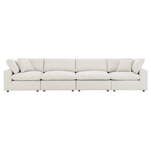 Load image into Gallery viewer, Commix Down Filled Overstuffed Boucle Fabric 4-Seater Sofa by Modway
