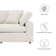 Load image into Gallery viewer, Commix Down Filled Overstuffed Boucle Fabric 4-Seater Sofa by Modway
