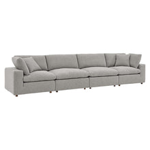 Load image into Gallery viewer, Commix Down Filled Overstuffed Boucle Fabric 4-Seater Sofa by Modway
