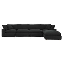 Load image into Gallery viewer, Commix 5-Piece Down Filled Overstuffed Boucle Fabric Sectional Sofa by Modway

