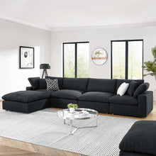 Load image into Gallery viewer, Commix 5-Piece Down Filled Overstuffed Boucle Fabric Sectional Sofa by Modway

