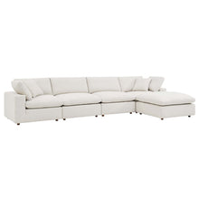 Load image into Gallery viewer, Commix 5-Piece Down Filled Overstuffed Boucle Fabric Sectional Sofa by Modway
