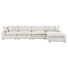 Load image into Gallery viewer, Commix 5-Piece Down Filled Overstuffed Boucle Fabric Sectional Sofa by Modway
