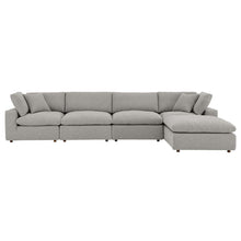 Load image into Gallery viewer, Commix 5-Piece Down Filled Overstuffed Boucle Fabric Sectional Sofa by Modway
