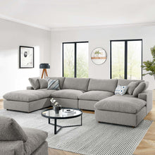 Load image into Gallery viewer, Commix 6-Piece Down Filled Overstuffed Boucle Sectional Sofa by Modway
