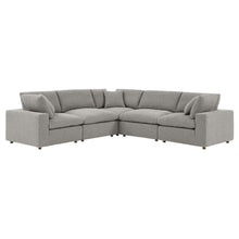 Load image into Gallery viewer, Commix 5-Piece Down Filled Overstuffed Boucle Sectional Sofa by Modway
