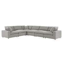 Load image into Gallery viewer, Commix 6-Piece Down Filled Overstuffed Boucle Fabric Sectional Sofa by Modway
