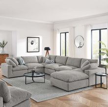 Load image into Gallery viewer, Commix 7-Piece Down Filled Overstuffed Boucle Sectional Sofa by Modway
