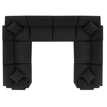Load image into Gallery viewer, Commix 8-Piece Down Filled Overstuffed Boucle Fabric Sectional Sofa by Modway
