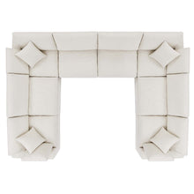 Load image into Gallery viewer, Commix 8-Piece Down Filled Overstuffed Boucle Fabric Sectional Sofa by Modway
