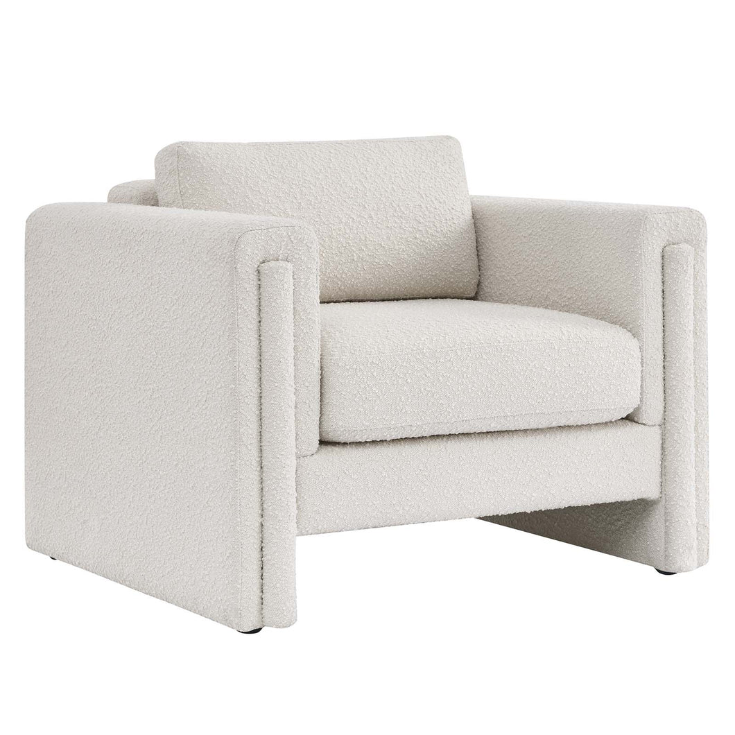 Visible Boucle Fabric Armchair by Modway