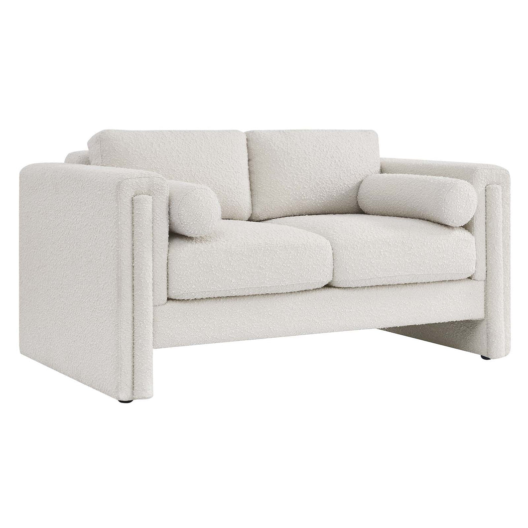 Visible Boucle Fabric Loveseat by Modway