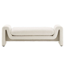 Load image into Gallery viewer, Waverly Boucle Fabric Bench by Modway
