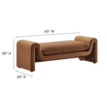 Load image into Gallery viewer, Waverly Performance Velvet Bench by Modway
