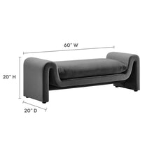 Load image into Gallery viewer, Waverly Performance Velvet Bench by Modway
