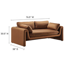 Load image into Gallery viewer, Waverly Performance Velvet Sofa by Modway
