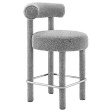 Load image into Gallery viewer, Toulouse Boucle Fabric Counter Stool by Modway
