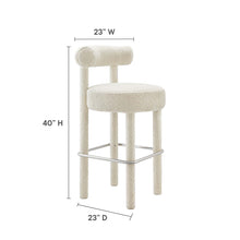 Load image into Gallery viewer, Toulouse Boucle Fabric Bar Stool by Modway
