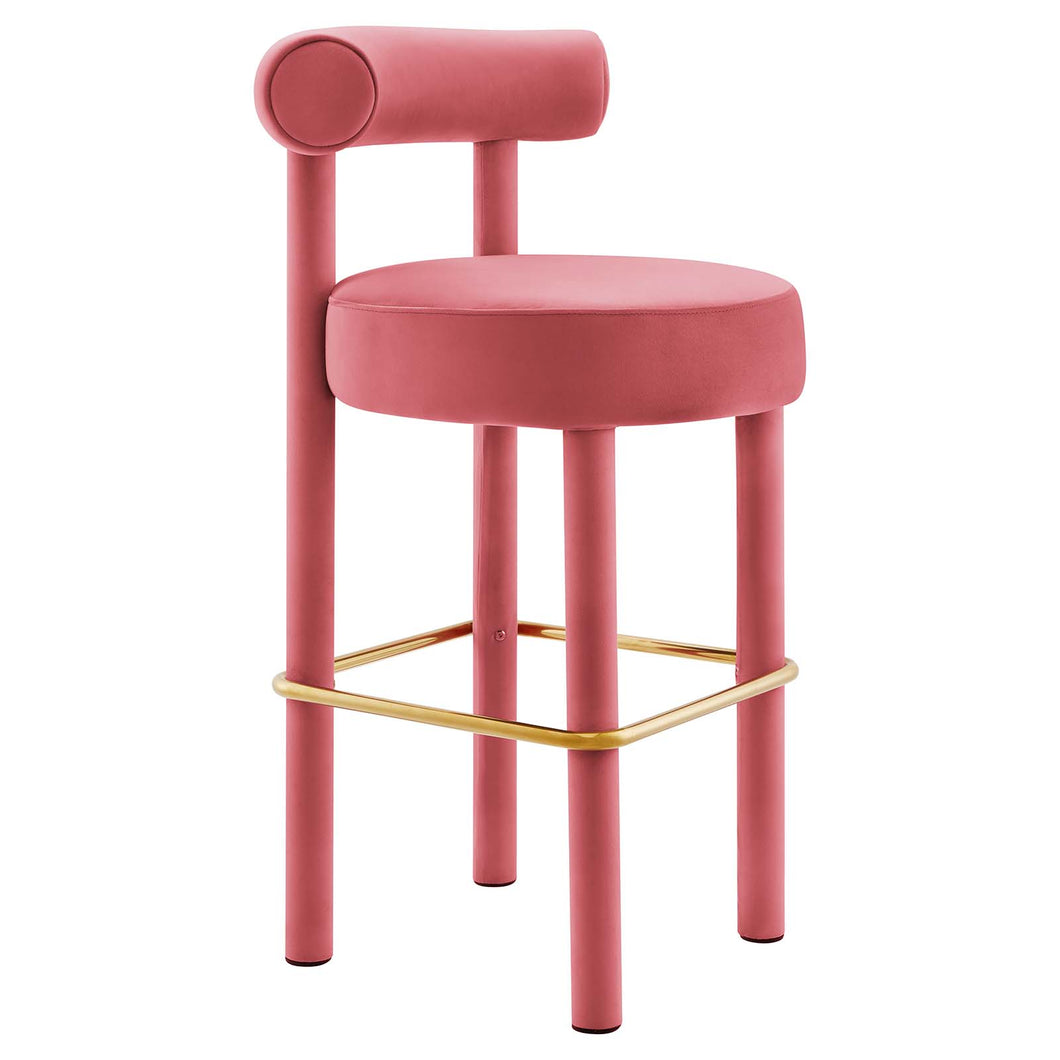 Toulouse Performance Velvet Bar Stool by Modway