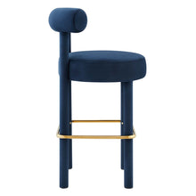Load image into Gallery viewer, Toulouse Performance Velvet Bar Stool by Modway
