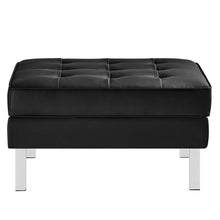 Load image into Gallery viewer, Loft Tufted Vegan Leather Armchair and Ottoman Set by Modway

