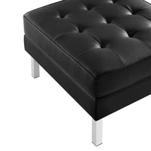 Load image into Gallery viewer, Loft Tufted Vegan Leather Armchair and Ottoman Set by Modway
