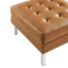 Load image into Gallery viewer, Loft Tufted Vegan Leather Armchair and Ottoman Set by Modway
