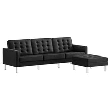 Load image into Gallery viewer, Loft Tufted Vegan Leather Sofa and Ottoman Set by Modway
