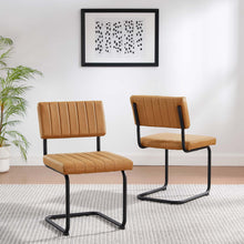Load image into Gallery viewer, Parity Vegan Leather Dining Side Chairs Set of 2 by Modway
