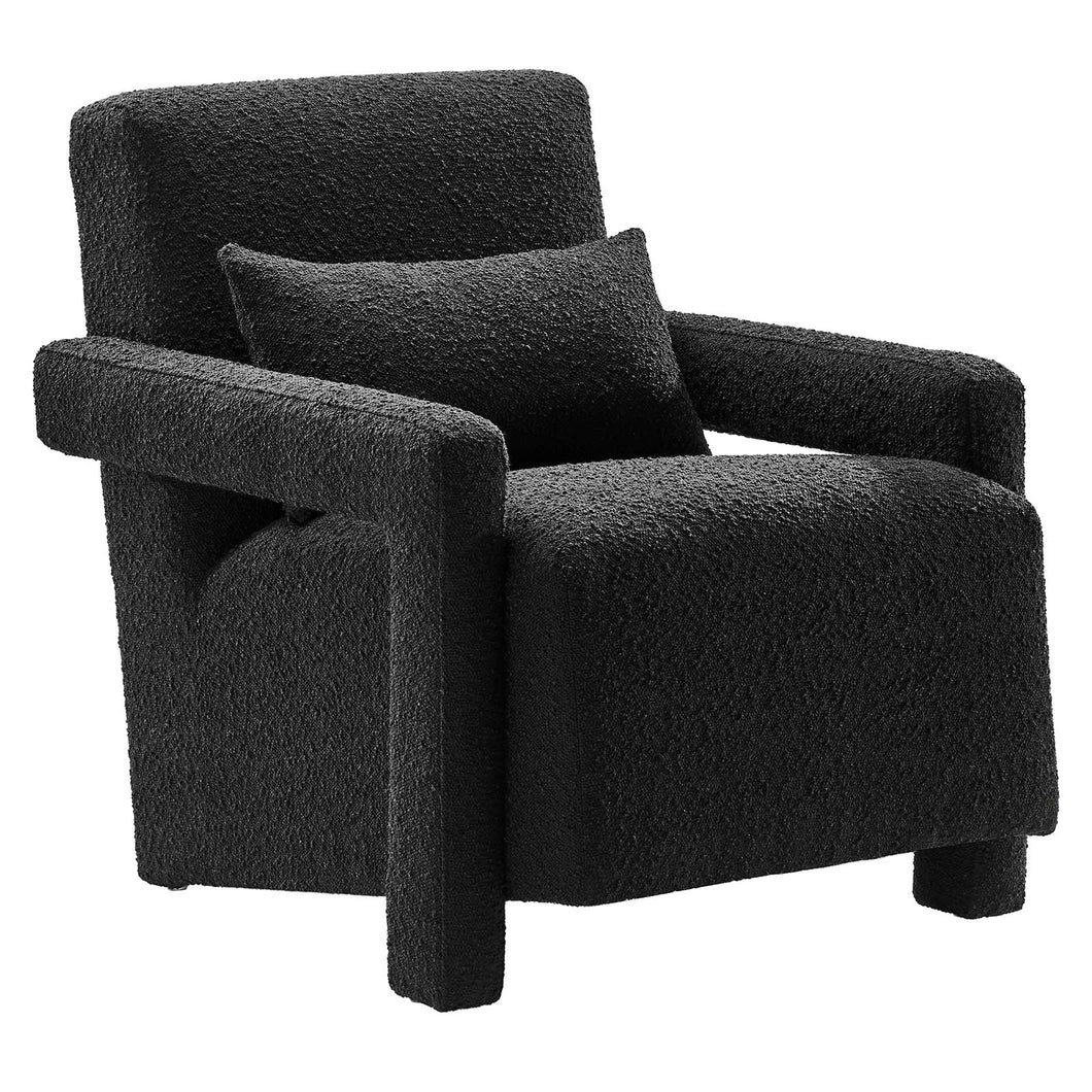 Mirage Boucle Upholstered Armchair by Modway