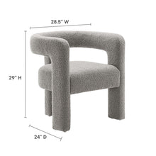 Load image into Gallery viewer, Kayla Boucle Upholstered Armchair by Modway
