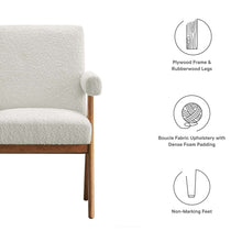 Load image into Gallery viewer, Lyra Boucle Fabric Dining Room Chair Set of 2 by Modway
