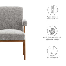 Load image into Gallery viewer, Lyra Boucle Fabric Dining Room Chair Set of 2 by Modway
