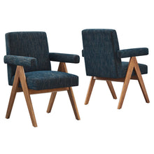 Load image into Gallery viewer, Lyra Fabric Dining Room Chair Set of 2 by Modway
