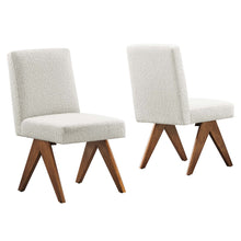Load image into Gallery viewer, Lyra Boucle Fabric Dining Room Side Chair Set of 2 by Modway
