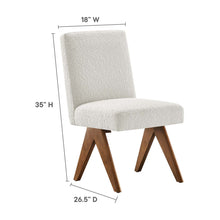 Load image into Gallery viewer, Lyra Boucle Fabric Dining Room Side Chair Set of 2 by Modway
