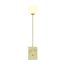 Load image into Gallery viewer, Riva White Globe Wall Sconce
