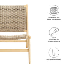 Load image into Gallery viewer, Saoirse Woven Rope Wood Accent Lounge Chair by Modway
