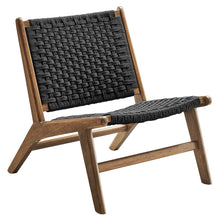 Load image into Gallery viewer, Saoirse Woven Rope Wood Accent Lounge Chair by Modway

