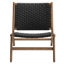 Load image into Gallery viewer, Saoirse Woven Rope Wood Accent Lounge Chair by Modway

