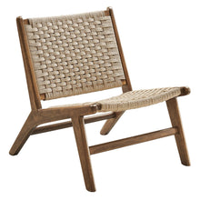 Load image into Gallery viewer, Saoirse Woven Rope Wood Accent Lounge Chair by Modway
