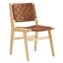 Load image into Gallery viewer, Saoirse Leather Wood Dining Side Chair Set of 2 by Modway
