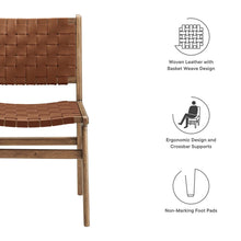 Load image into Gallery viewer, Saoirse Leather Wood Dining Side Chair Set of 2 by Modway

